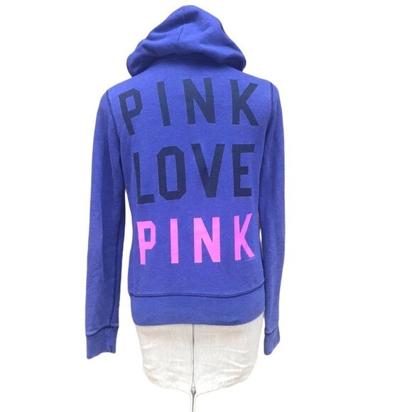 PINK Victoria's Secret "Love Pink" Hoodie Small Pullover Sweatshirt - Picture 10 of 10